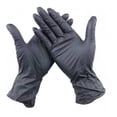 thumbnail image 2 of Guantes descartables antideslizantes UniSeal 3.5 grs color negro talle P de nitrilo x 100 unidades, 2 of 4