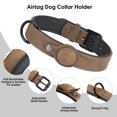 thumbnail image 2 of Pet Artist Leather Dog Collar with AirTag Holder Case, Soft Padded Air Tag Dog Pet Collars, 2 of 12