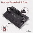 Cuisinel PreSeasoned Reversible Cast Iron Griddle Grill Combo with