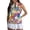 Z3Multicolour, variant on Trendfront Women Hawaiian Tank Tops Zip Up Henley Neck Sleeveless Hibiscus Flower Graphic Tee Tropical Palm Leaves Golf Tennis Athletic Sport Shirt