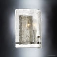 thumbnail image 4 of Urban Ambiance Luxury Industrial Wall Sconce, Small Size: 10"H x 8.75"W, with Rustic Style Elements, Silver Etch Finish, UQL2873 from the Nantes Collection, 4 of 7