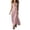 06# Pink, variant on Ihhxva Women's Sleeveless Solid Stretchable Cowl Neck Cotton Maxi Dress with Pockets Summer Beach Sundress S-2XL