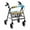 Flower Corgi, variant on Jiueut Blue Daisy Rollator Seat Walker Seat and BackRest Cover Daisies for Women 2 Piece Outdoors and Park Walker Seat Cushions for Seniors Driving Aid Cover