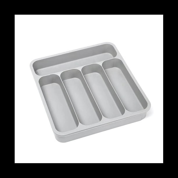 Bandeja de PláStico para Cubiertos para CajóN, Organizador de Cubiertos para Cocina, Apto para CajóN EstáNdar, 5 Compartimentos