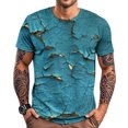 thumbnail image 6 of jowamay Graphic Tshirts for Men Rust Print Crewneck Short Sleeve Retro T Shirts Trendy Vacation Tops for Party, 6 of 6