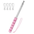 thumbnail image 1 of Polo Telescópico Uxcell de 5.25Ft/1.6M con Clips Rosa, 1 of 1