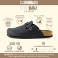 thumbnail image 3 of Cushionaire Hana Women's Clogs | Comfortable Vegan Suede Clogs for Women | Slip On Potato Shoes with Cork Footbed & Arch Support | Memory Foam, Wide Widths Available, 3 of 22
