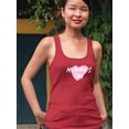 thumbnail image 2 of Mothers Day Heart Paint Racerback Tank Women -Image by Shutterstock, Female Small, 2 of 4