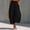 Black women cotton linen capri pants a1, variant on Women's Cotton Linen Wide Leg Capri Pants High Waisted Loose Casual Plus Size Palazzo Trousers with Pockets Solid Harem Pants Travel Beach Work Lounge, Army Green 3XL