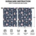 thumbnail image 2 of Blackout Kids Curtains,Navy Princess Castle Pattern Childrens Insulated Curtains Set Of 2,Bedroom Essentials,Toddler Room Decor 42"x54", 2 of 5
