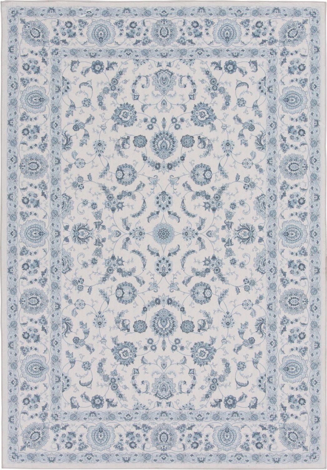 Banburry Ivory and Grey Woven Area Rug
