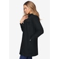 thumbnail image 3 of Jessica London Women's Plus Size Long Denim Jacket Oversized Jean Jacket, 3 of 4