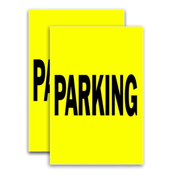 Parking (24" X 36") Vinyl Decal Only (Pack of 2) |Sign|Sticker|Poster