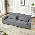 thumbnail image 5 of Homfa 105.5" Modern Corduroy Sofa,4 Seater Sofa with Extra Deep Seats,Upholstered Sleeper Couch for Living Room,lounge,Office,Gray, 5 of 9