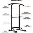thumbnail image 4 of Acekid Adjustable Power Tower Pull Up Bar, Dip Station for Adults & Teens, Free Standing, 4 of 7