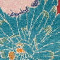Nourison Allur Floral Red Multicolor 7'10" x 9'10" Area Rug, (8x10)