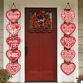 thumbnail image 5 of Heart Banner Decorations - Conversation Hearts Hanging Porch Sign Banner Heart Garland Wedding/Valentines/Anniversary/Engagement/Birthday Party Decorations, 5 of 5