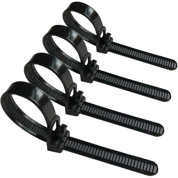 [50 Pieces] Reusable Cable Ties, Canwn Nylon Heavy Duty Zip Ties Mini Flexible Cable Tidies Slipknot Straps(Black)