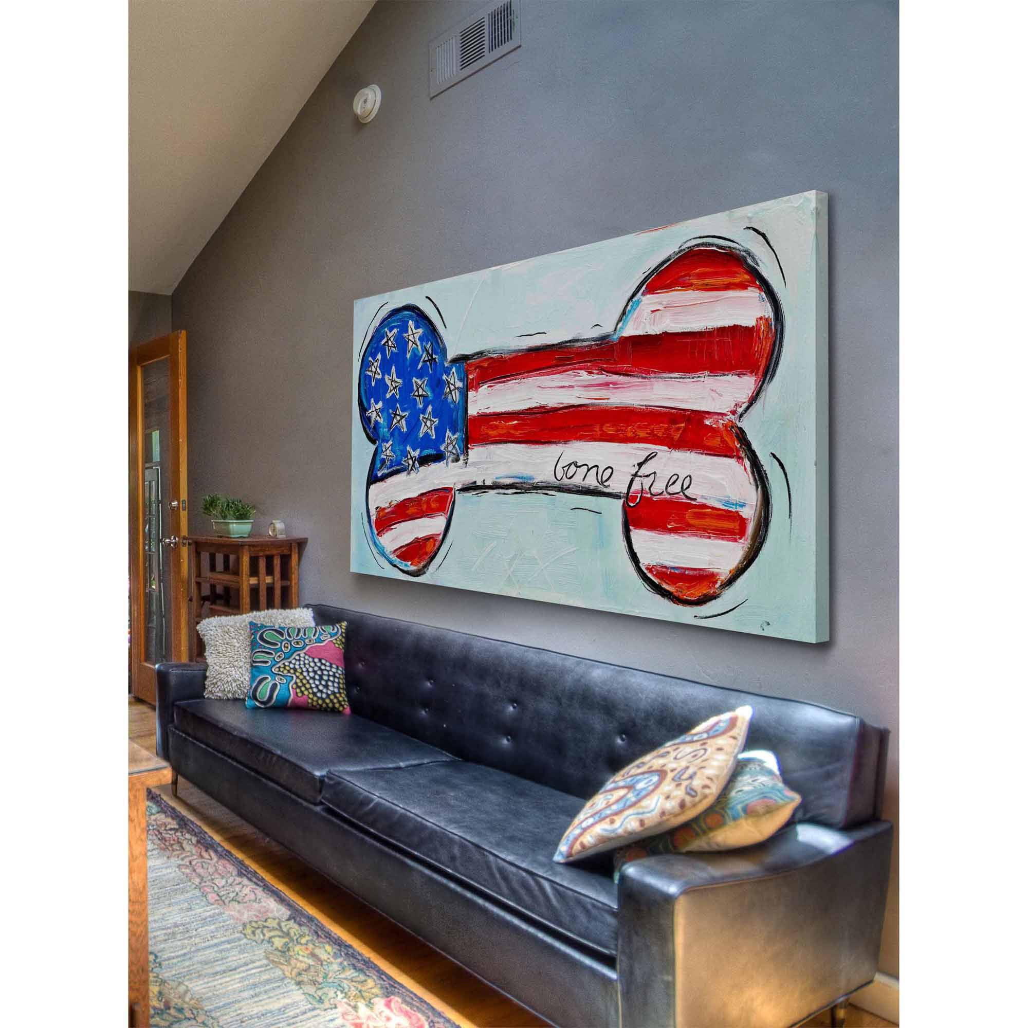 Marmont Hill 'Bone Free' by Tori Campisi Painting Print on Wrapped Canvas