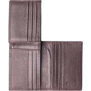 Top Grain Leather Wallet L-Fold ID Card Case Holder Wallet RFID Blocking Wallets for Men