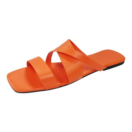 

GNEIKDEING Women Slippers Sandals Versatile Casual Beach Non Slip Beach Slippers Gift on Clearance