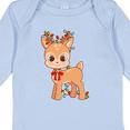 thumbnail image 4 of Inktastic Cute Christmas Reindeer with Christmas Lights Boys or Girls Long Sleeve Baby Bodysuit, 4 of 5