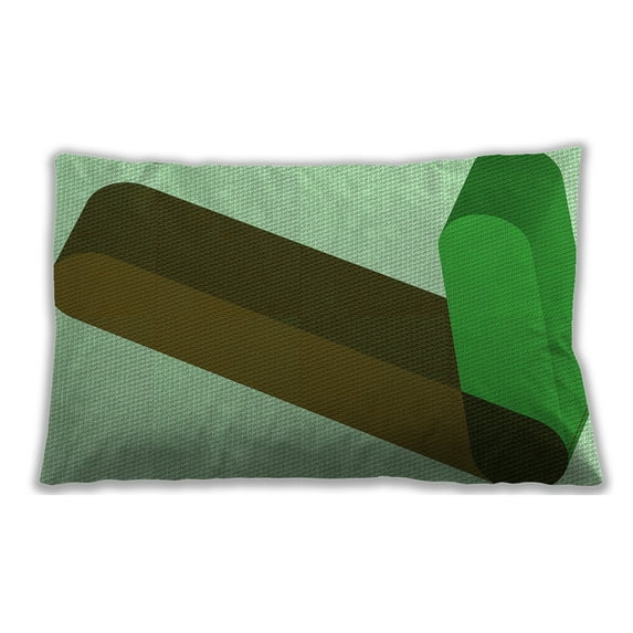 Ahgly Company Outdoor Rectangular Contemporary Lumbar Throw Pillow, 13 inch by 19 inch