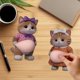 thumbnail image 3 of Pegatinas Lindas de Gato Grandes Gatos de Vientre Hombre Corgi Gatos Super Suave Silicona Pegatina Anticolisión Belleza Del Hogar Pegatina Anticolisión 2Pc, 3 of 6
