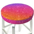 thumbnail image 3 of Naloa Holiday Shiny Round Bar Stool Cushion Cover 12-14 inch, Fits Kitchen, Office, Restaurant Chairs - 12 inch, 3 of 7