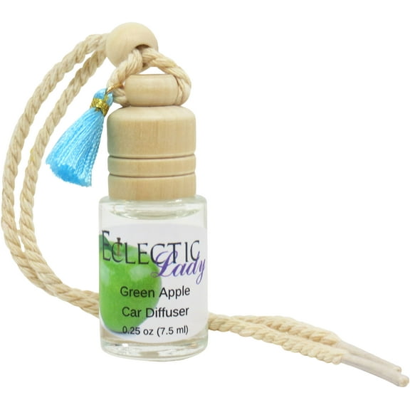 Green Apple Scented Car Diffuser by Eclectic Lady, 7.5 ml, Air Freshener, Premium Grade Fragrance