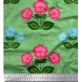 thumbnail image 1 of Soimoi Rayon Fabric Texture,Leaves & Floral Artistic Print Fabric by the Yard 56 Inch Wide, 1 of 1