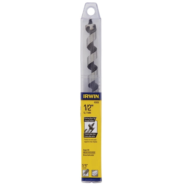 Broca de barrena industrial IRWIN I-100 de 1/2" x 19 cm