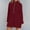008 Wine, variant on Women Fall Winter Half Zip Sweatshirt Casual Long Sleeve Side Split Sweatshirt Tunic Tops With Pockets