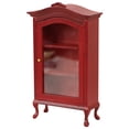 thumbnail image 1 of TISHITA Simulation Miniature Cabinet Toy Miniature Bookcase Dolls House Red, 1 of 6