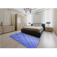 thumbnail image 5 of Ahgly Company Machine Washable Indoor Square Transitional Sky Blue Area Rugs, 7' Square, 5 of 7