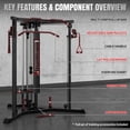 FORGEMUS Cable Crossover Machine, Multi‑Functional Home Gym Trainer ...