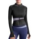 thumbnail image 1 of Chaquetas y prendas de vestir casuales sin capucha de manga larga para mujer, de poliéster, con cuello redondo y mangas largas., 1 of 3