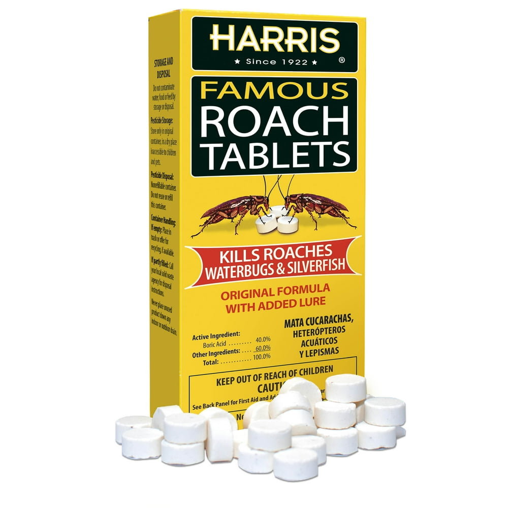 Harris Famous Roach & Silverfish Killer Tablets, 6 Oz. - Walmart.com ...