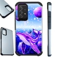 thumbnail image 1 of Compatible with Samsung Galaxy A52 Hybrid Fusion Guard Phone Case Cover (Purple Space Whale), 1 of 1