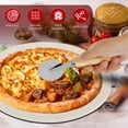 thumbnail image 2 of AEVXKHI Round Pizza Stone Pan, Heat Resistant Pizza Stone Baking Tray with Pizza Roller, Pizza Baking Tray Easy to Clean Baking Tool Set Suitable for Pizzas, 2 of 10