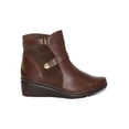 thumbnail image 2 of BOTAS BOTINES GIUSTO DAMA MUJER PIEL CAFE 12205 LEON  12205p, 2 of 3