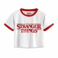 thumbnail image 1 of Stranger Things - Crop Top Logo Envejecido para Mujer (Blanco), 1 of 2
