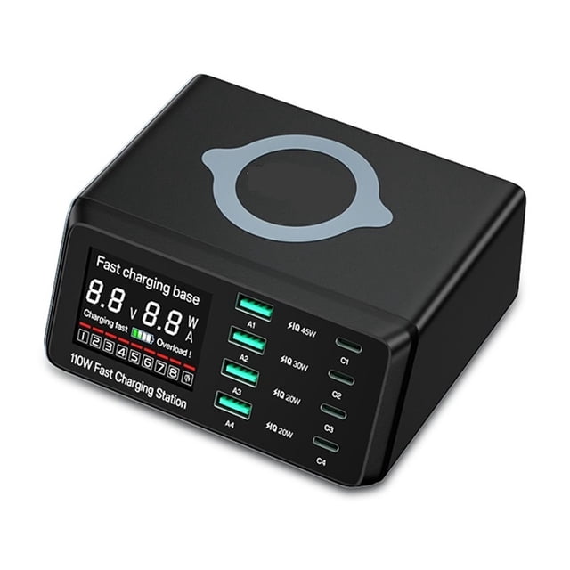 W Quick Charge USB Charger Adapter Wireless Charger Charging Station PD USB C Fast Phone Charger ,Universal Compatibility