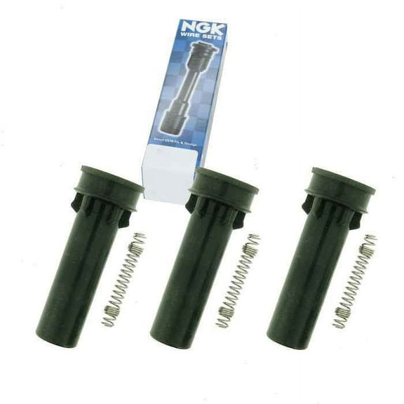 3 pc NGK Ignition Coil Boots compatible with Dodge Ram 1500 3.7L V6 2009-2010
