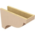 thumbnail image 5 of 6"W x 18"D x 12"H Classic Garner Rough Cedar Woodgrain TimberThane Corbel, Primed Tan, 5 of 6