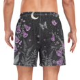 thumbnail image 2 of FORMRS Mens Swim Trunks Mesh Liner Quick Dry Casual Beach Board Shorts with Pockets, Sizes S-2XL, Gothic Floral Print, 2 of 9