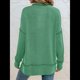 thumbnail image 4 of Sudaderas Holgadas de Larga para Mujer, de Canalé, con Abertura Lateral y Dobladillo Alto y Bajo, para Otoño Verde M, 4 of 7