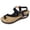Black, variant on Flower Orthopedic Wedges Flip Flops for Women Boho Beach Comfortable Arch Support Ortho Platform Walking Sandals Casual Chunky High Heels Slingback Dressy Summer Shoes Black Size 7