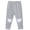 Gray, variant on Girls Thin Casual Leggings Heart Patches on Knees Elastic Waist Soft Sports Pants Kids Fashion Daily Wear Stretchy Long Bottom Trousers White 1-2Years
