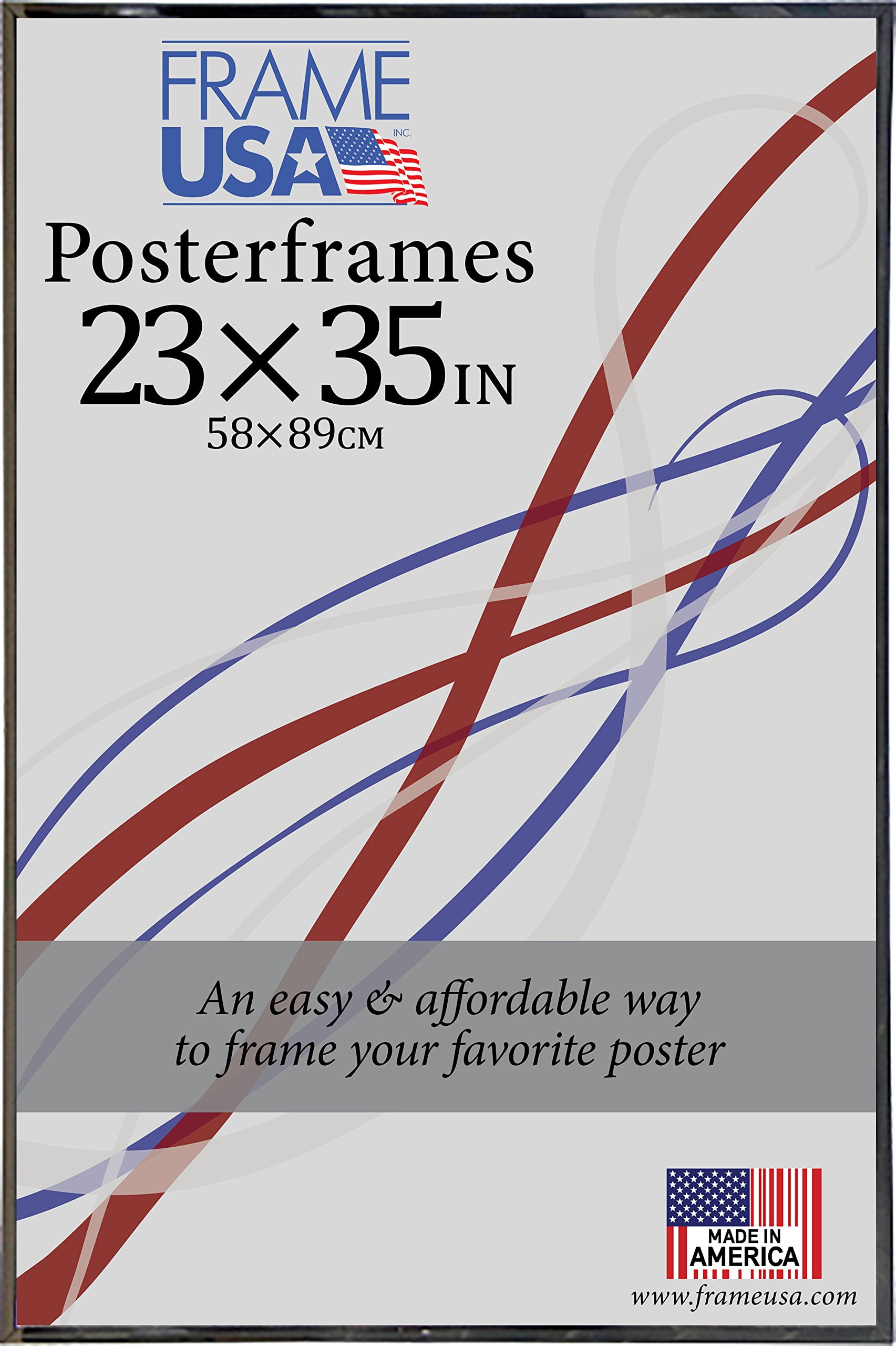 Frame USA Hardboard Poster Frame, 23 x 35, Black
